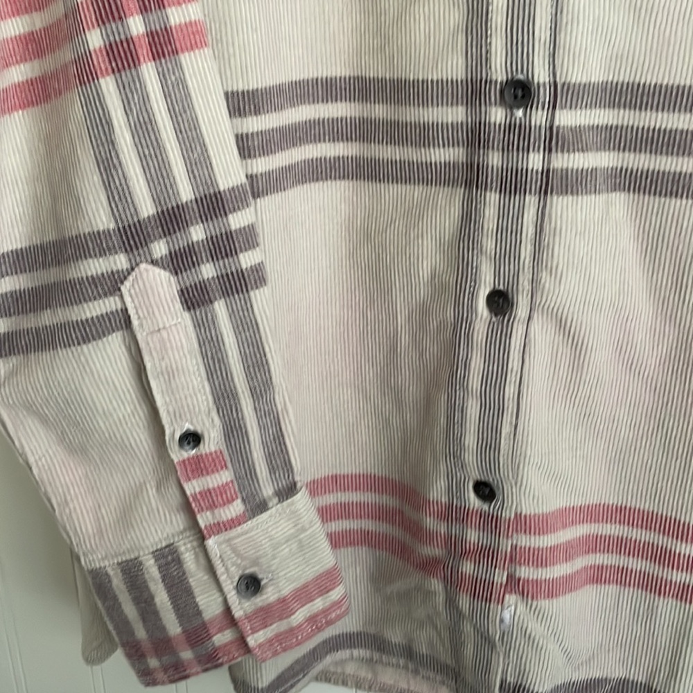 Woolrich Women’s Rappel Corduroy Buttons Long Sleeve 100% Cotton Plaid NWT Top S - Picture 7 of 16
